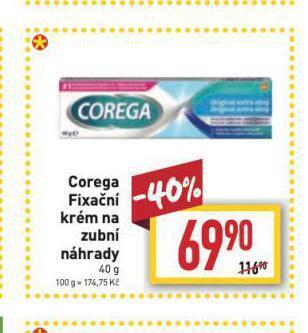 Billa Corega fixační krém na zubní náhrady nabídka