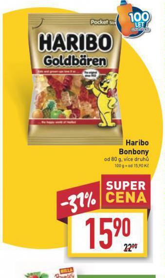 Billa Haribo bonbony nabídka