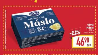 Billa Olma máslo nabídka