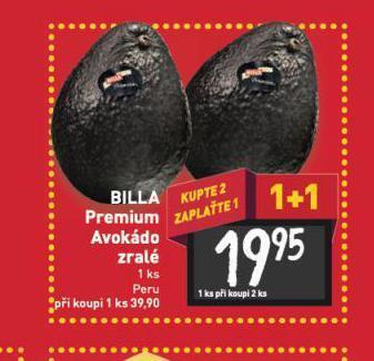 Billa Avokádo nabídka