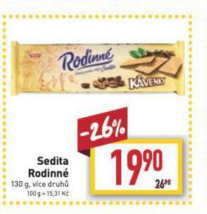 Billa Sedita rodinné nabídka