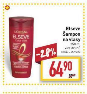 Billa Elseve šampon nabídka
