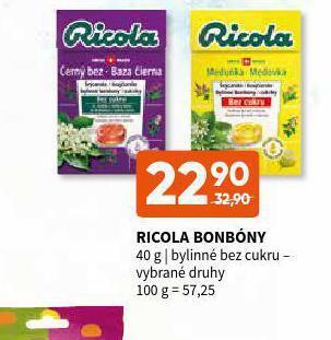 Terno Ricola bonbóny nabídka