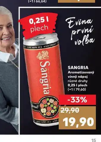 Kaufland Sangria nabídka