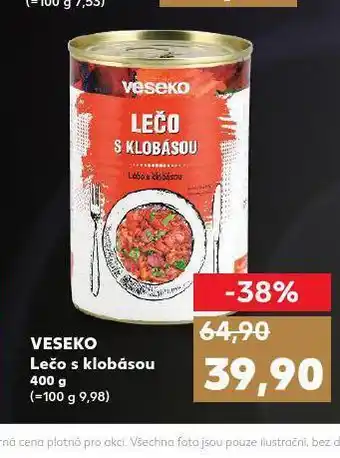 Kaufland Veseko lečo s klobásou nabídka