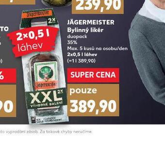 Kaufland Jägermeister bylinný likér nabídka