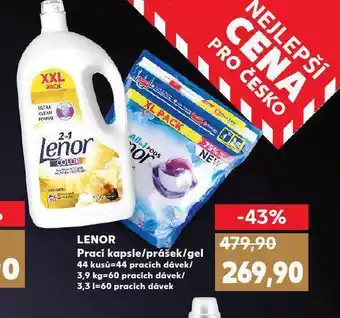 Kaufland Lenor prací kapsle nabídka