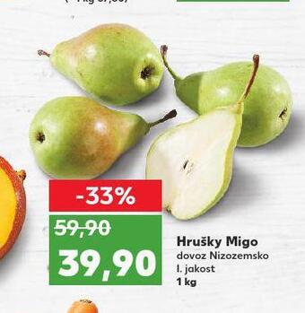 Kaufland Hrušky migo nabídka