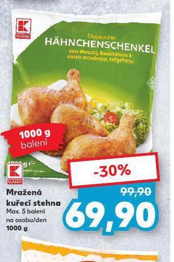 Kaufland Mražená kuřecí stehna nabídka