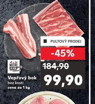 Kaufland Vepřový bok bez kosti nabídka