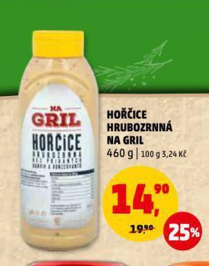 Penny Market Hořčice hrubozrnná na gril nabídka