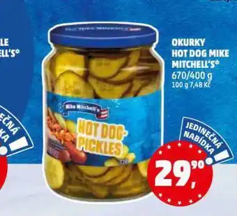 Penny Market Okurky hot dog nabídka