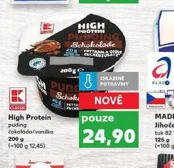 Kaufland High protein puding nabídka