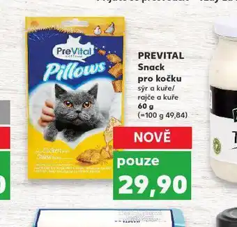 Kaufland Prevital snack pro kočku nabídka