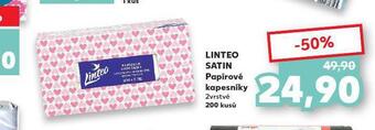 Kaufland Linteo satin papírové kapesníky nabídka