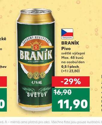 Kaufland Pivo braník nabídka