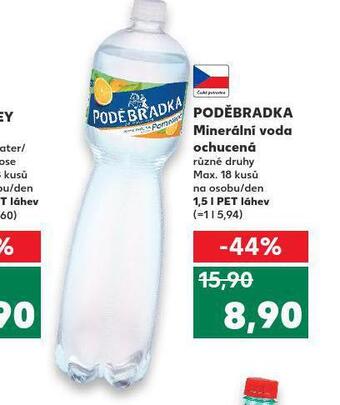 Kaufland Poděbradka ochucená nabídka