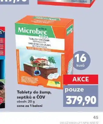 Kaufland Tablety do žump, septiků a čov nabídka