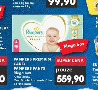 Kaufland Pampers dětské plenky nabídka