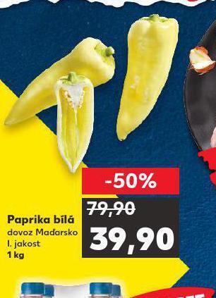 Kaufland Paprika bílá nabídka