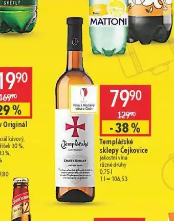 Globus Templářské sklepy nabídka