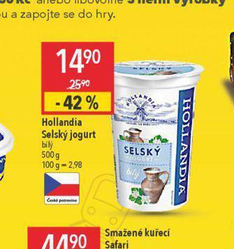 Globus Hollandia selský jogurt nabídka