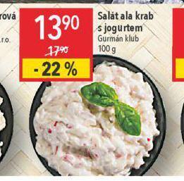 Globus Salát ala krab s jogurtem nabídka