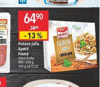 Globus Hotová jídla apetit hamé nabídka