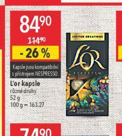 Globus Kávové kapsle l'or nabídka