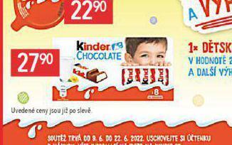 Globus Kinder čokoláda nabídka