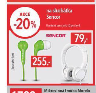 Globus Sluchátka sencor nabídka