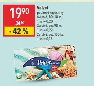 Globus Velvet papírové kapesníky nabídka