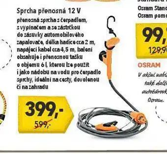 Sprcha přenosná 12v