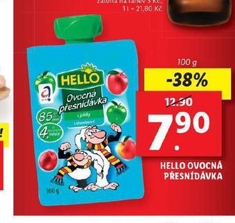 Lidl Hello ovocná přesnídávka nabídka