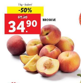 Lidl Broskve nabídka