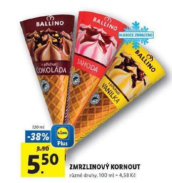 Lidl Zmrzlinový kornout nabídka