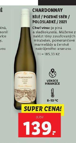 Lidl Chardonnay nabídka