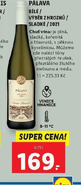 Lidl Pálava nabídka