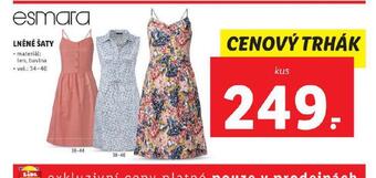 Lidl Lněné šaty nabídka