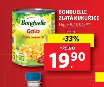 Lidl Bonduelle zlatá kukuřice nabídka