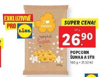 Lidl Popcorn šunka sýr nabídka