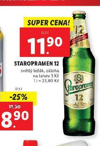 Lidl Pivo staropramen nabídka