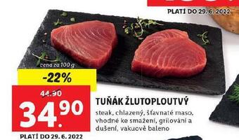 Lidl Tuňák žlutoploutvý nabídka