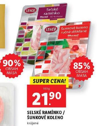 Lidl Šunkové koleno nabídka