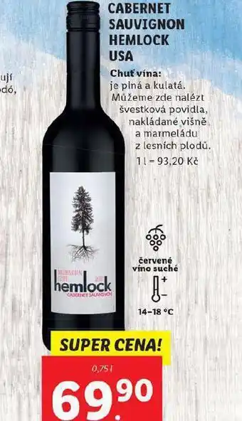 Lidl Cabernet sauvignon hemlock nabídka