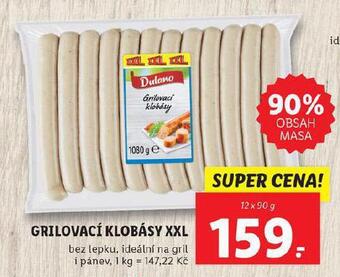 Lidl Grilovací klobásy nabídka