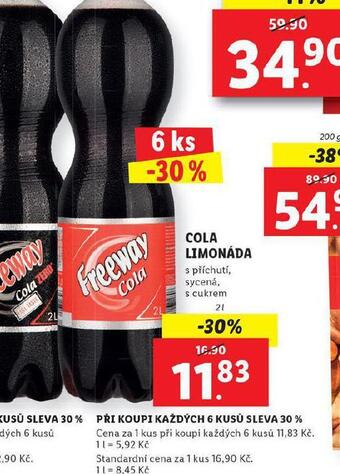 Lidl Cola limonáda nabídka