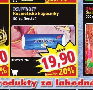 Norma Daunasoft kosmetické kapesníky nabídka
