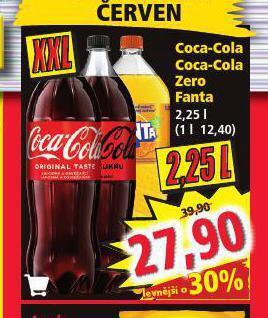 Norma Coca cola, fanta nabídka