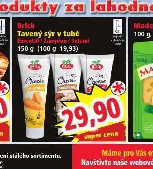 Norma Brick tavený sýr v tubě nabídka